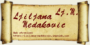 Ljiljana Medaković vizit kartica